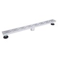 Back2Basics 36 in. Chrome Linear Shower Drain BA2512637